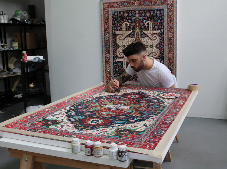 تابلو نقاشی های فرش ایرانی