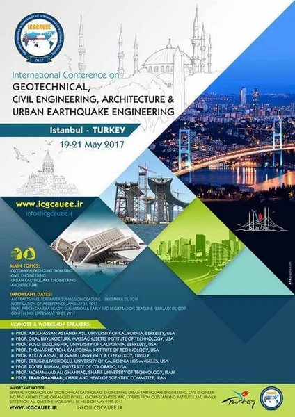 سومین کنفرانس بین المللی ژئوتکنیک، مهندسی عمران، معماری و مهندسی لرزه ای شهری