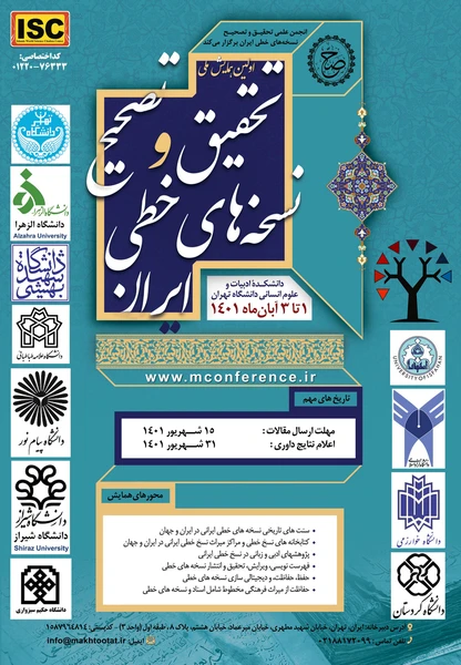 نخستین همایش ملی تحقیق و تصحیح نسخه های خطی ایران