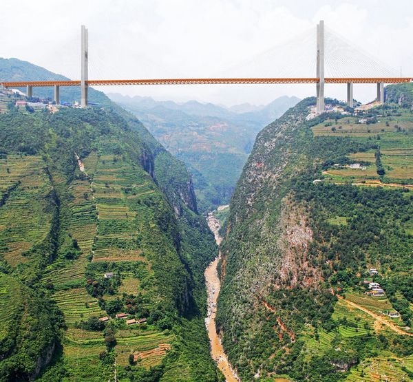 افتتاح مرتفع ترین پل چین و جهان