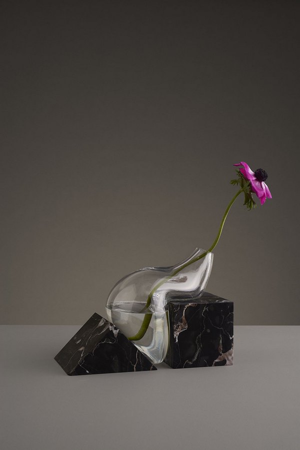 شیشه، گلدان، مجسمه سازی، سنگ